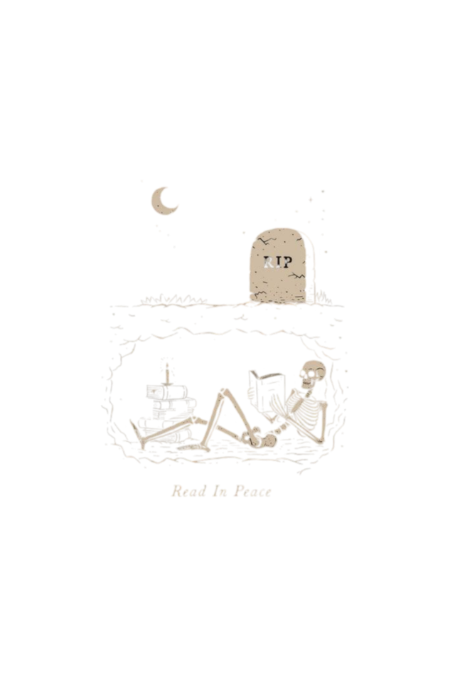 Midnight Vibes: Relaxed Skeleton Graphic Te