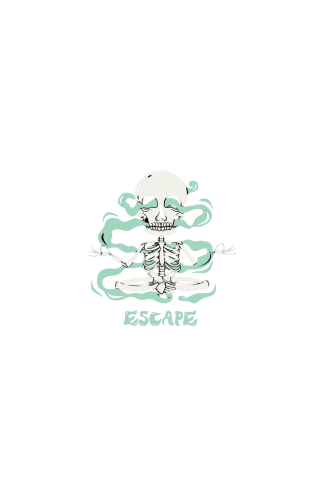 Escape" Skeleton Graphic t-shirt