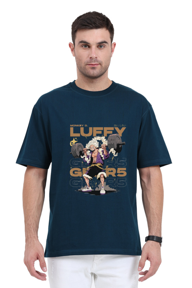 Men's Black Graphic T-Shirt – Luffy Gear 5 Edition